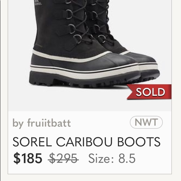 BNWOB SOREL CARIBOU 6 MEDIUM - Picture 12 of 14